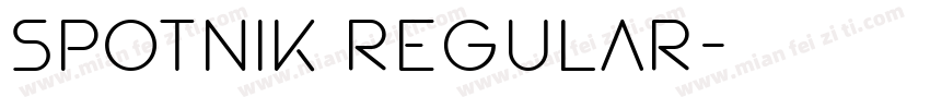 SPOTNIK Regular字体转换